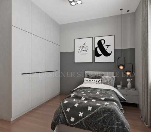 Contemporary Bedroom at Changi lorong 104
