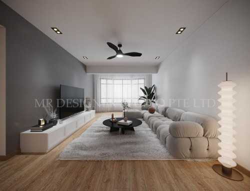 Scandinavian Living Room at dover cresent