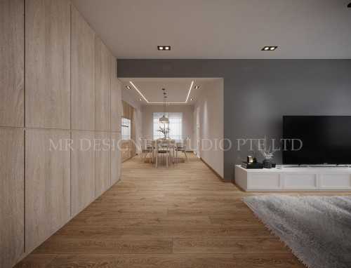 Scandinavian Living Room at dover cresent