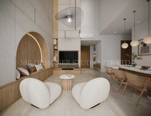 Scandinavian Living Room at The glades