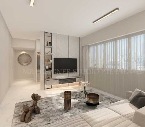 Contemporary Living Room at woodlands 437