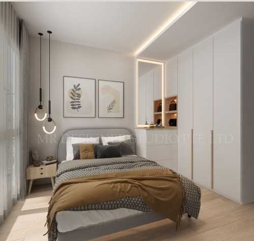 Scandinavian Bedroom at The terrace
