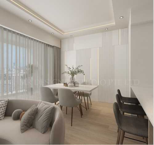 Scandinavian Living Room at The terrace