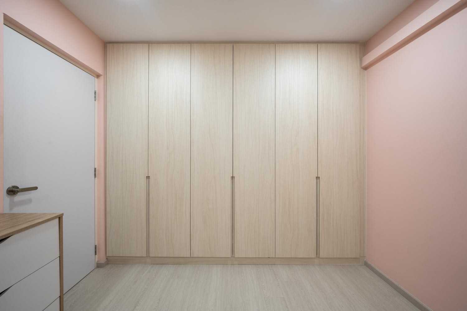 Minimalist Bedroom with Wardrobe and Bedroom Dresser