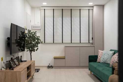 Minimalist Living Room at 539 Bukit Batok