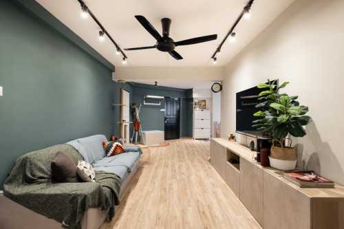 Scandinavian Living Room at Bishan Street 23
