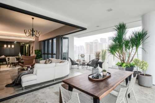 Contemporary Living Room at 100 Kim Seng Road, Singapore