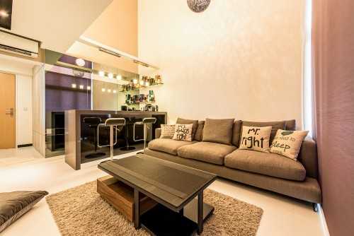 Modern Living Room at Sky Terrace @ Dawson