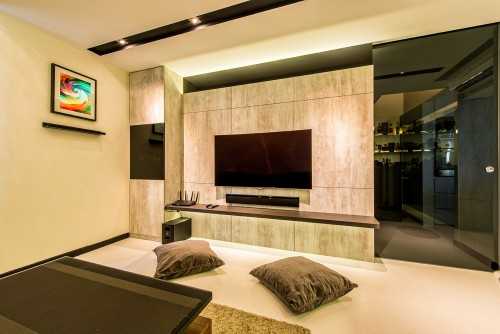 Modern Living Room at Sky Terrace @ Dawson