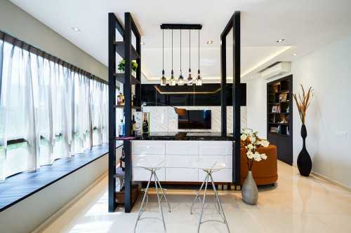 Contemporary Home Bar at The Interlace