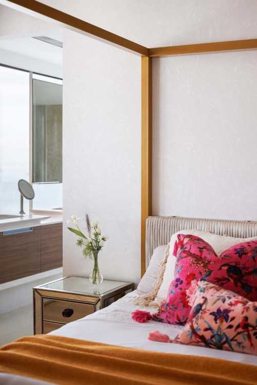 Contemporary Bedroom at Silversea Penthouse