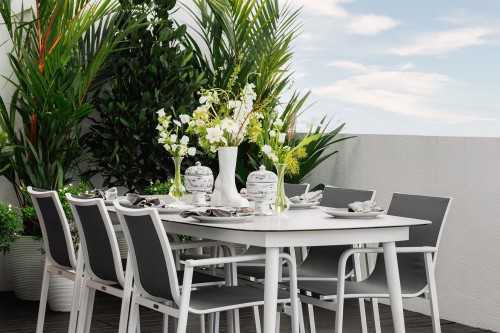 Contemporary Balcony at Silversea Penthouse