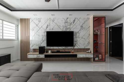 Modern Living Room at 284 Yishun Ave 6