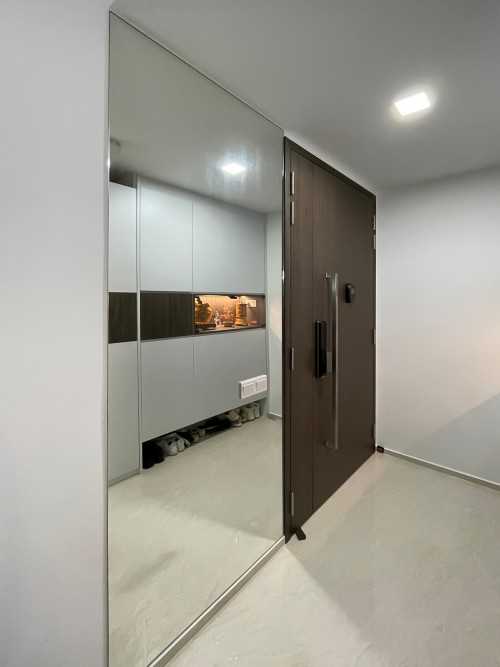 Scandinavian Foyer at Forest Woods Residences