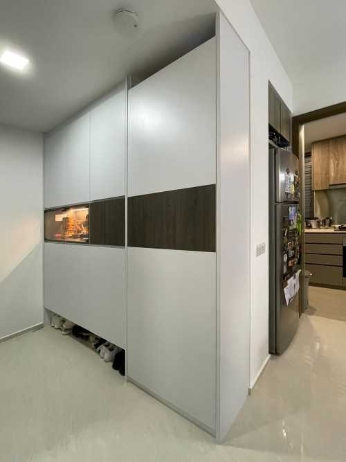 Scandinavian Foyer at Forest Woods Residences