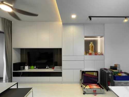 Scandinavian Living Room at Forest Woods Residences