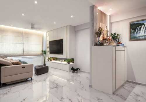 Contemporary Living Room at 270 Toh Guan Road