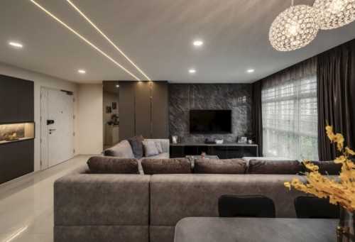 Modern Living Room at 216A Compassvale Dr
