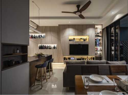 Asian Living Room at 107 West Coast Vale