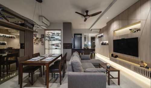 Asian Living Room at 107 West Coast Vale
