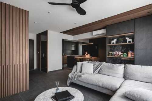 Contemporary Living Room at 402A Fernvale Lane