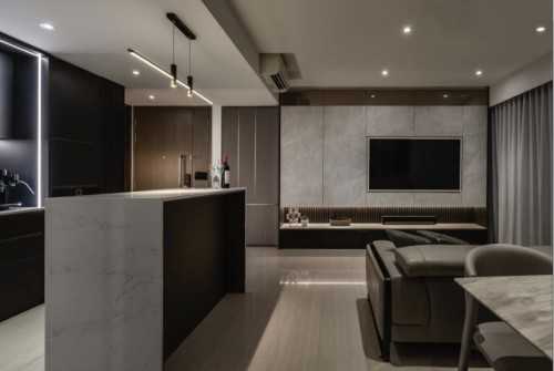 Contemporary Living Room at 25 Anchorvale Crescent Belwaters
