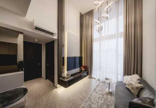 Contemporary Living Room at 4 Woodleigh Lane
