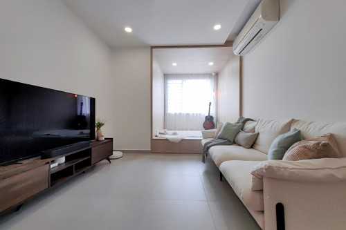 Minimalist Living Room at Simei Street