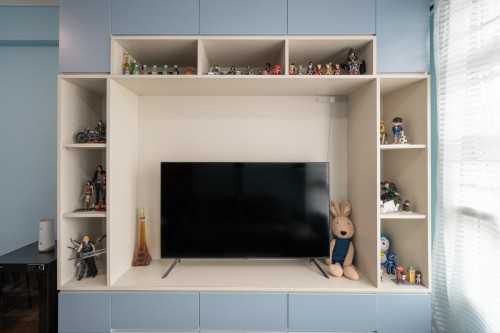 Minimalist Living Room at 640 Senja Close