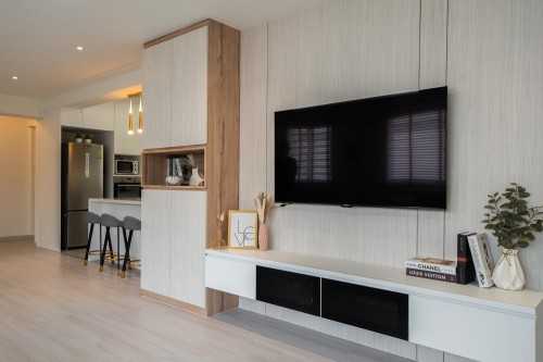 Modern Living Room at 719 Pasir Ris