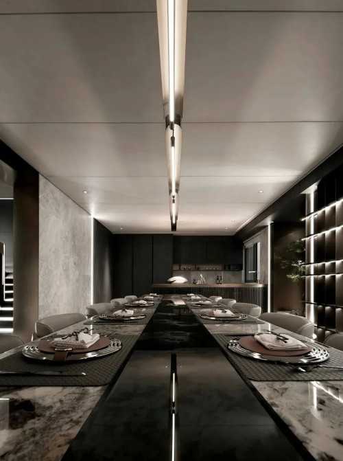 Contemporary Dining Room at Landed @ Cable Road