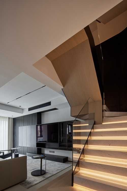 Contemporary Living Room at Condo @ Orchard