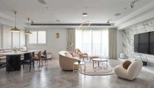 Contemporary Dining Room at Condo @ River Valley