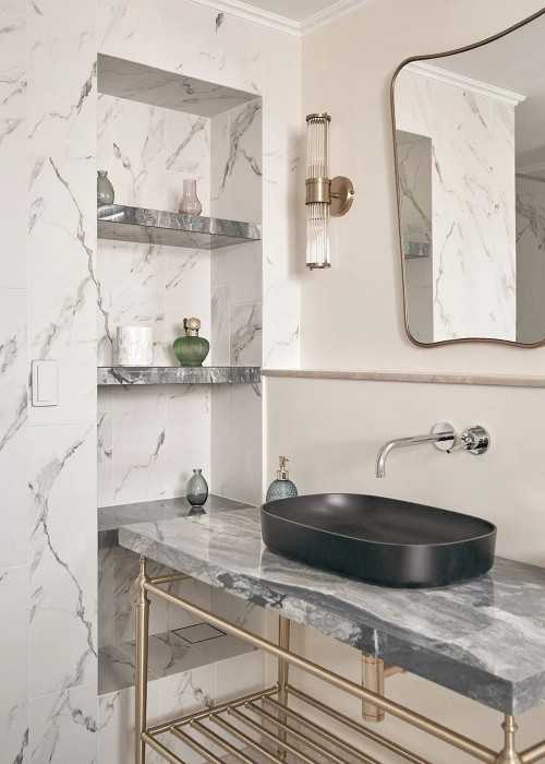 Contemporary Bathroom at Condo @ River Valley