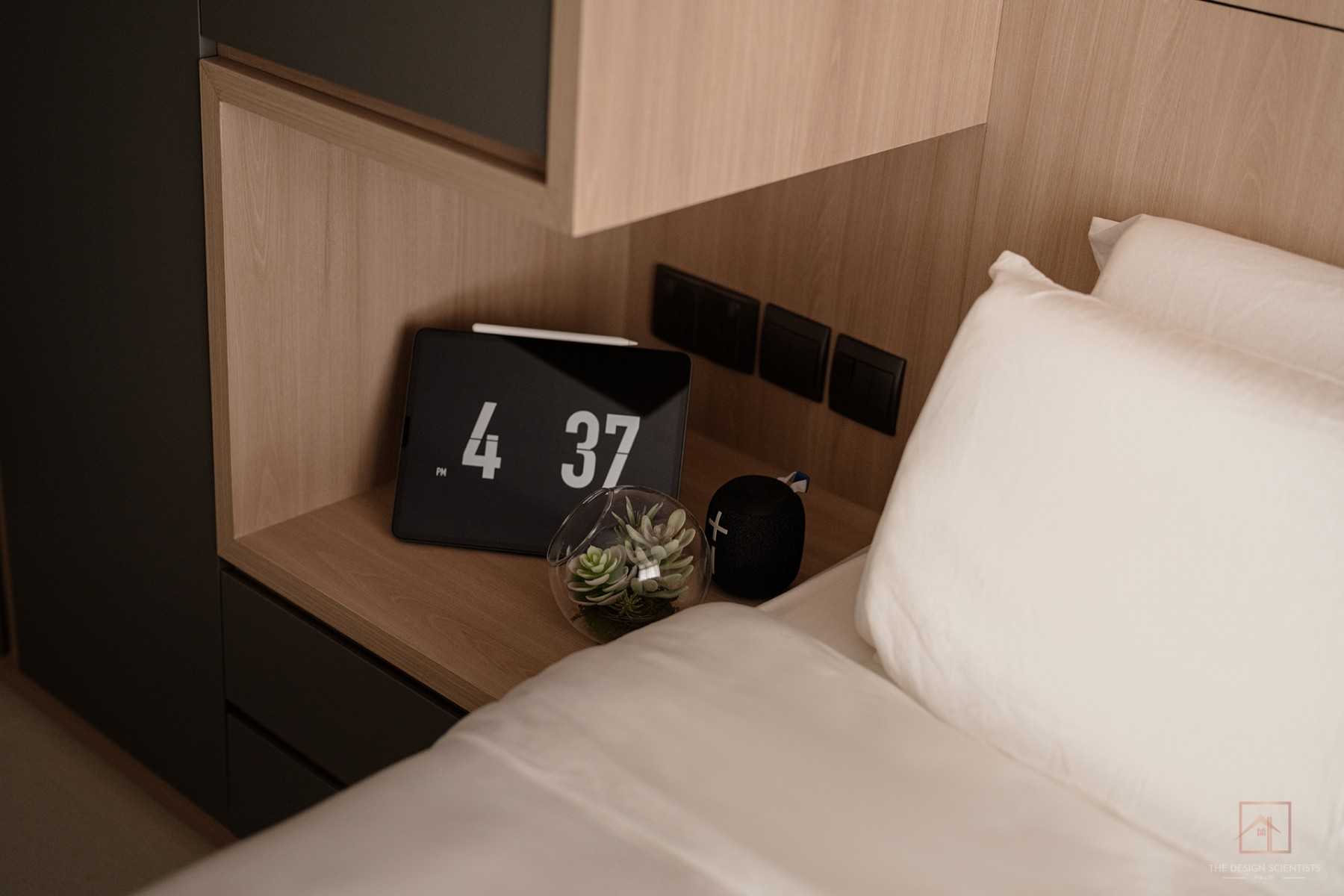 Contemporary Bedroom with Wardrobe and Built-in Bed