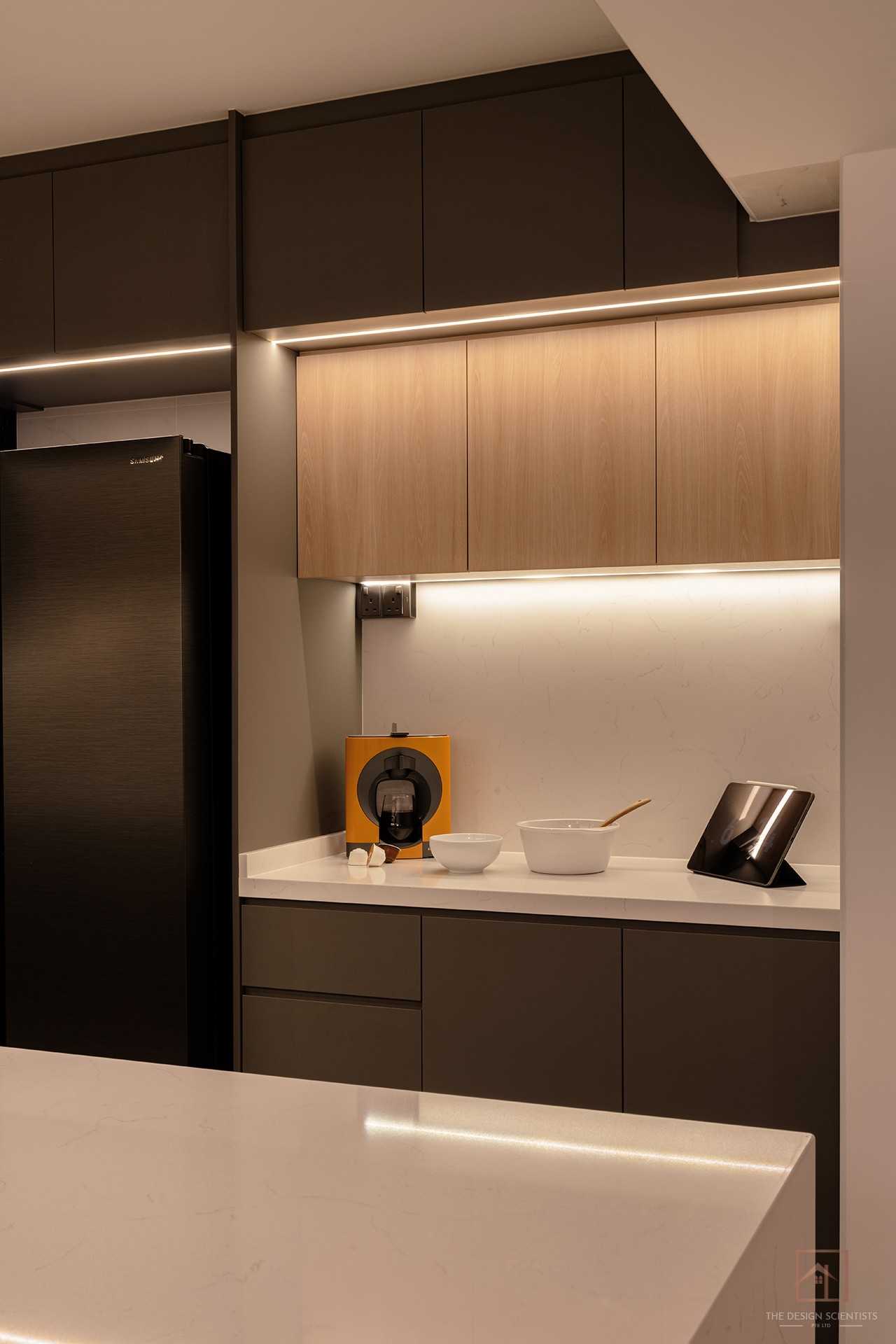 Contemporary Kitchen with Countertop and Kitchen Accessories