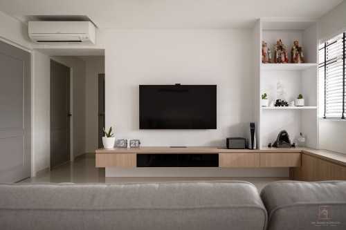 Scandinavian Living Room at 909 Hougang St 91