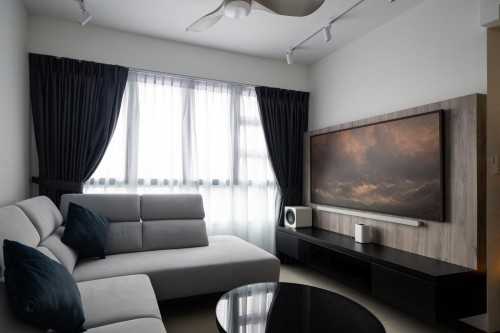 Contemporary Living Room at 90b Jalan Satu