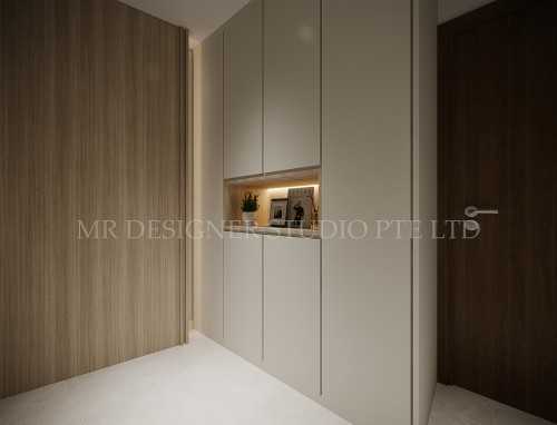 Contemporary Entryway at bukit batok The madeira