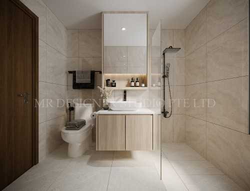 Contemporary Bathroom at bukit batok The madeira