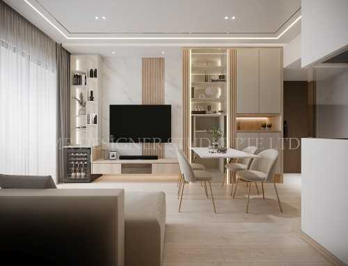 Contemporary Living Room at Piermont grand 4