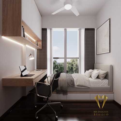 Scandinavian Bedroom at Bartley residence