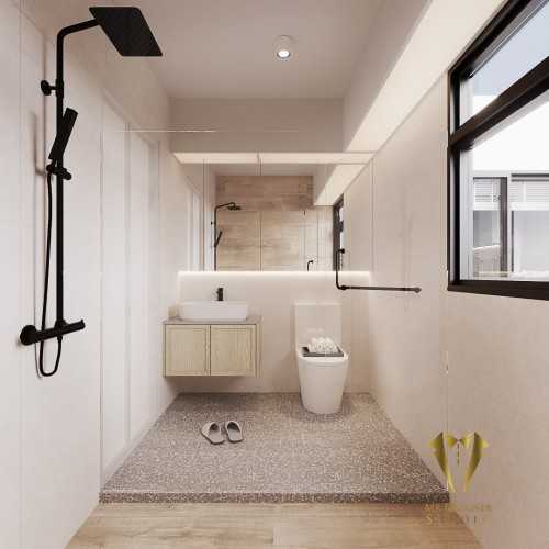 Scandinavian Bathroom at clementi ave 1
