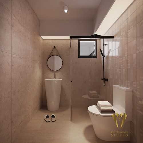 Scandinavian Bathroom at clementi ave 1