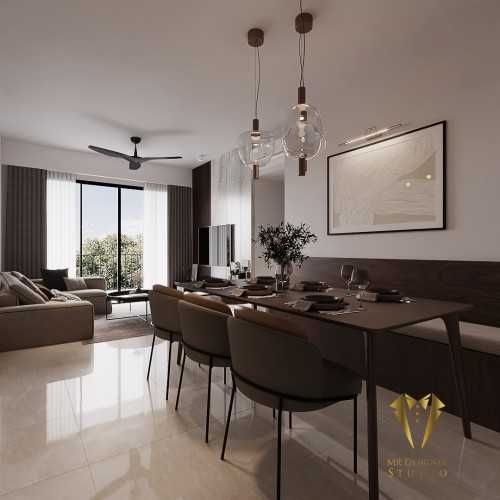 Contemporary Living Room at Treasure @ tampines