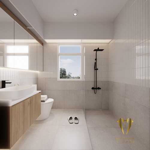 Scandinavian Bathroom at 37a eunos road