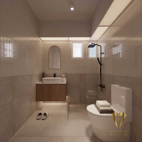 Scandinavian Bathroom at 37a eunos road