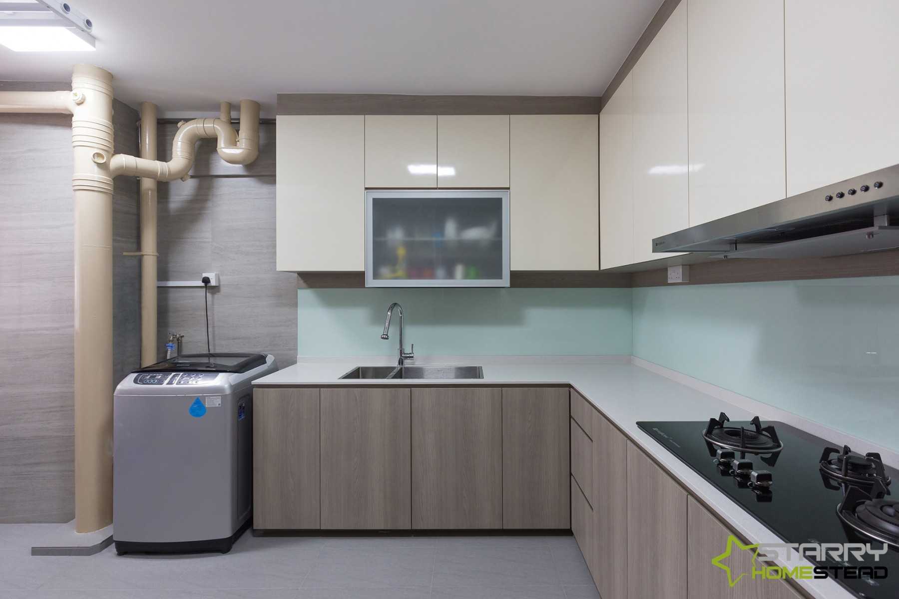Scandinavian Kitchen with Kitchen Backsplash and Kitchen Accessories