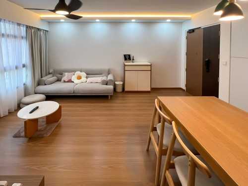 Scandinavian Living Room at Clementi Peaks