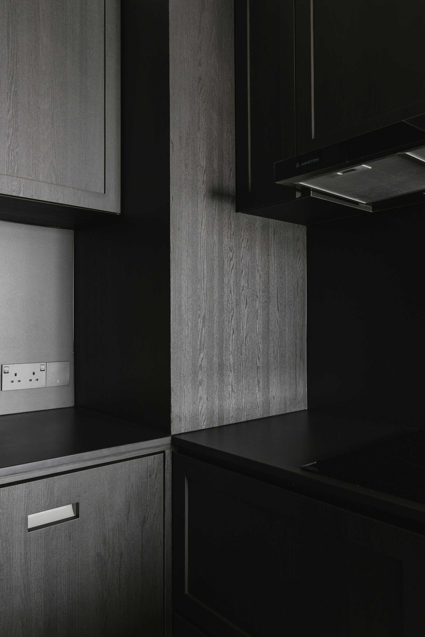 Modern Kitchen with Countertop and Open Kitchen